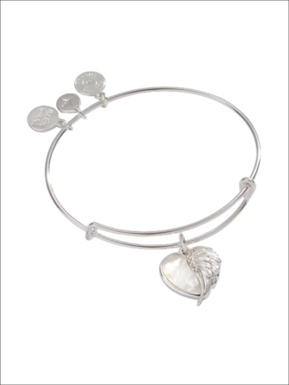 Wings of Protection Charm Bangle Bracelet